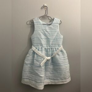 wonder nation Light Blue and White Striped Girls' Formal Dress